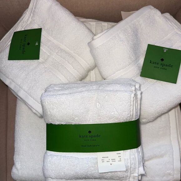 Kate ♠️ Spade Harrington Towel Set set of 8! - Picture 1 of 11